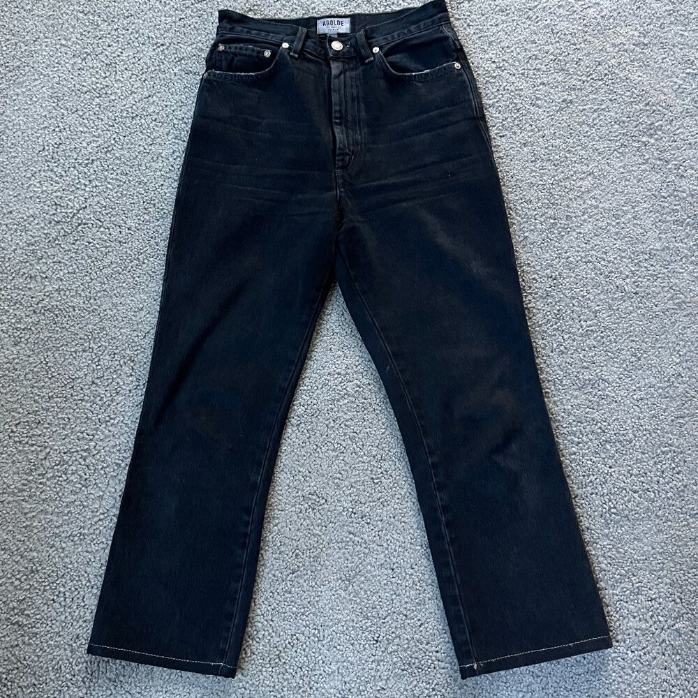 Agolde Black Ankle & Cropped Jeans